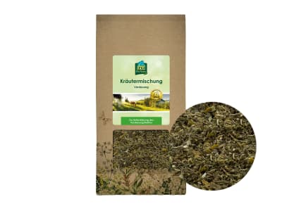 Lexa Kräutermischung Verdauung Kräutermix mit Kamillenblüten und Fenchel für Pferde 1 kg Beutel