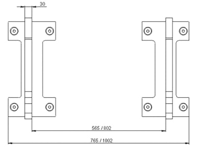 Düvelsdorf Anschraubplatte D-Lock; Giant 802 mm, 2 St., 5120205