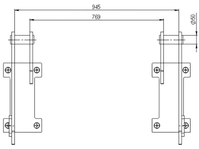 Düvelsdorf Anschraubplatte D-Lock für Radlader Schaeff SKL 833 – 871, 2 St., 5120230