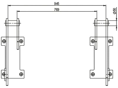 Düvelsdorf Anschraubplatte D-Lock für Radlader Terex TL 80 – 120, 2 St., 5120260