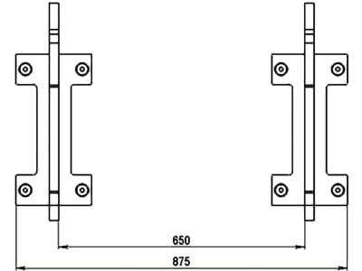 Düvelsdorf Anschraubplatte D-Lock; D-Lock S für Radlader Zettelmeyer ZL402, 2 St., 5120300