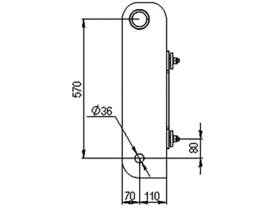 Düvelsdorf Anschraubplatte D-Lock; D-Lock S für Teleskoplader Massey Ferguson, 2 St., 5120310