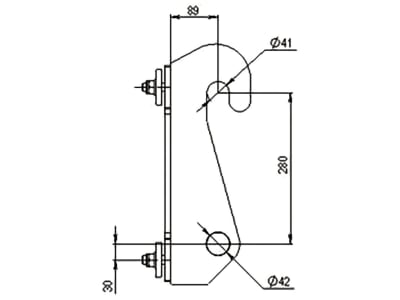 Düvelsdorf Anschraubplatte D-Lock für Radlader Kramer 312 – 950, 2 St., 5120340