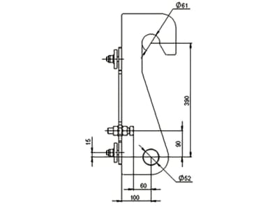 Düvelsdorf Anschraubplatte D-Lock für Radlader Liebherr L506, 2 St., 5120355