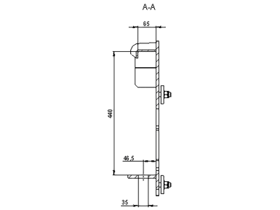 Düvelsdorf Anschraubplatte D-Lock; D-Lock S; Striegel Platte, 2 St., 5120360