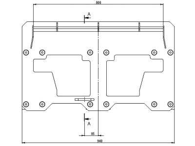 Düvelsdorf Anschraubplatte D-Lock; D-Lock S; Striegel Platte, 2 St., 5120360