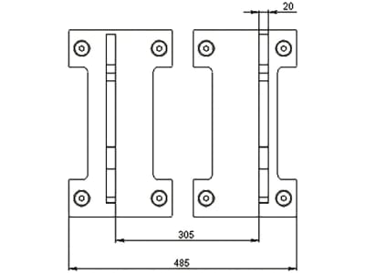 Düvelsdorf Anschraubplatte D-Lock; D-Lock S für Radlader Kramer 180 – 350, 2 St., 5120380