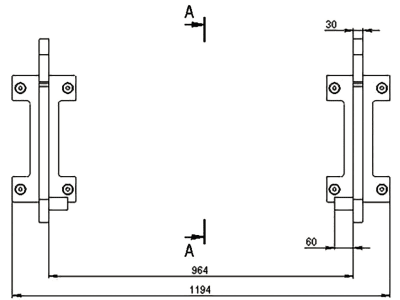 Düvelsdorf Anschraubplatte D-Lock für Teleskoplader Kramer, 2 St., 5120390