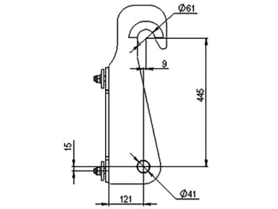 Düvelsdorf Anschraubplatte D-Lock für Hoflader Schäffer, 2 St., 5120410