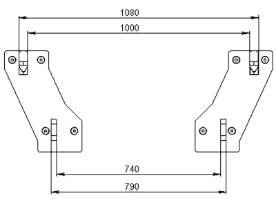 Düvelsdorf Anschraubplatte D-Lock; Euro-Aufnahme, 2 St., 5129990 Düvelsdorf Anschraubplatte D-Lock; Euro-Aufnahme, 2 St., 5129990