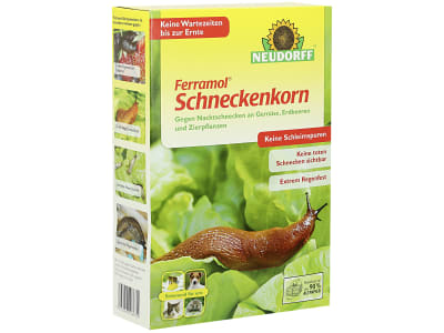 NEUDORFF Ferramol Schneckenkorn 2 kg Schachtel Bio, Schnecken und Nacktschnecken natürlich bekämpfen, auch im ökologischen Landbau 400 m²