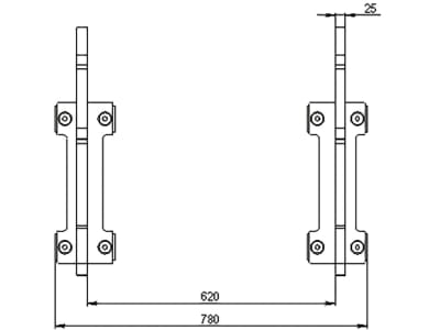 Düvelsdorf Anschraubplatte D-Lock; D-Lock S für Teleskoplader Dieci Agri Pivot T40 – T70, 2 St., 5120420