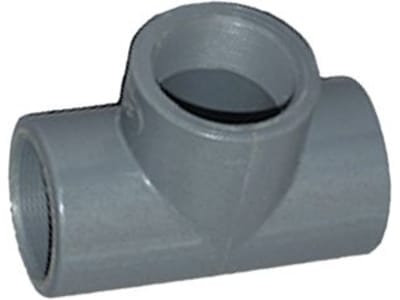 Cemo T-Stück 2" IG, PVC, für GFK-Fässer oval, eckig, 1547 Cemo T-Stück 2" IG, PVC, für GFK-Fässer oval, eckig, 1547