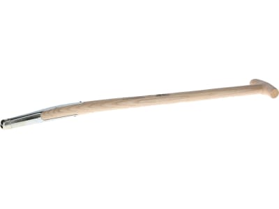 KERBL Spatengabelstiel 85 cm, Holz, mit Schienenzwinge und T-Griff, 29623