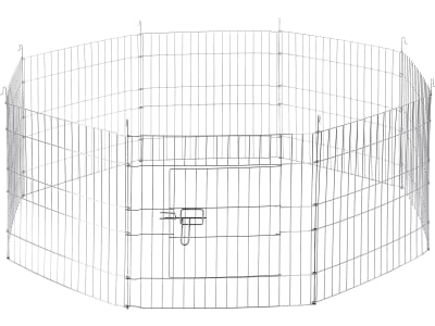 KERBL Freilaufgehege Ø 143 cm 8-eckig, für Kaninchen und Meerschweinchen, 82708