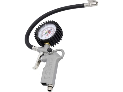 Airpress Reifenfüllprüfer, 0 bis 12 bar, 1/4" IG unten, vertikales Manometer, doppelte Skala (bar/psi), Gummischutz, ohne Druckluftstecker, 4300021 Airpress Reifenfüllprüfer, 0 bis 12 bar, 1/4" IG unten, vertikales Manometer, doppelte Skala (bar/psi), Gummischutz, ohne Druckluftstecker, 4300021