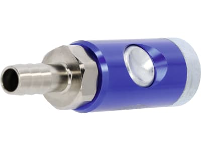 Airpress Sicherheits-Druckluftmuffe mit Schlauchtülle 10 mm, Anschluss Euro NW 7,2 mm, Blisterpackung, 10 mm
