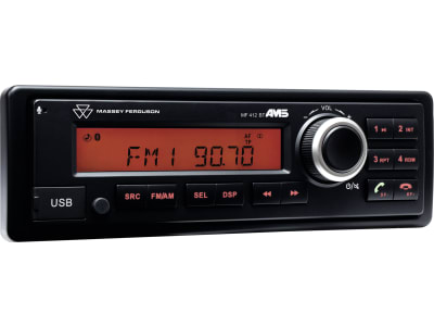 Massey Ferguson Radio "MF 412 BT" mit kurzer Einbautiefe und Mikrofon, X991450176000
