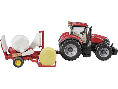 Bruder® Modell "McHale Ballenwickler" mit schwarzem und ockerbraunem Rundballen 1:16, 02122 Bruder® Modell "McHale Ballenwickler" mit schwarzem und ockerbraunem Rundballen 1:16, 02122