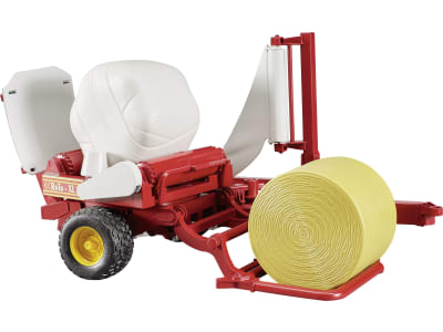 Bruder® Modell "McHale Ballenwickler" mit schwarzem und ockerbraunem Rundballen 1:16, 02122 Bruder® Modell "McHale Ballenwickler" mit schwarzem und ockerbraunem Rundballen 1:16, 02122