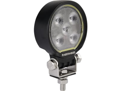 Herth + Buss LED-Arbeitsscheinwerfer, Nahfeldausleuchtung, rund, 75 x 75/103 x 31 mm, 12 – 36 V, 25 W, 1.300 lm, 5 LEDs, 80 690 335