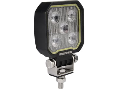 Herth + Buss LED-Arbeitsscheinwerfer, Nahfeldausleuchtung, quadratisch, 75 x 75/100 x 37 mm, 12 – 36 V, 25 W, 1.300 lm, 5 LEDs, 80 690 336