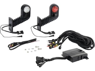 Herth + Buss LED-Positionsleuchtensatz "BDS-2", optischer Rückfahrsensor, links/rechts, 155 x 190 x 57 mm, 12 – 24 V, 82 710 470