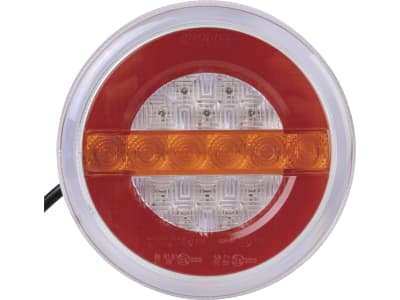 Herth + Buss LED-Schlussleuchte rund, Ø 140 mm, Blinklicht; Bremslicht; Schlusslicht, 24 V, 83 840 190 Herth + Buss LED-Schlussleuchte rund, Ø 140 mm, Blinklicht; Bremslicht; Schlusslicht, 24 V, 83 840 190