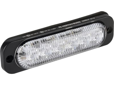 Herth + Buss LED-Blitz-Kennleuchte 120 x 32 x 14,4 mm, weiß, 10 – 30 V, geschraubt, 84 770 620