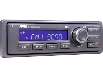 AMS Radio "CT 412 DAB BT Initial" mit kurzer Einbautiefe, Mikrofon und DAB+, X991450874000