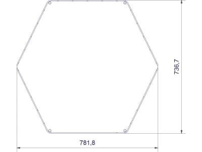 Growi® Heuraufe 6-eckig 737 x 782 x 1.500 mm, für Paddock, Pferde, loses Heu, feuerverzinkt, mit Bodenanker, 10059760