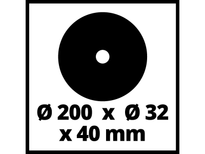 EINHELL Nassschleifer-Zubehör Schleifscheibe 200x32x40mm  