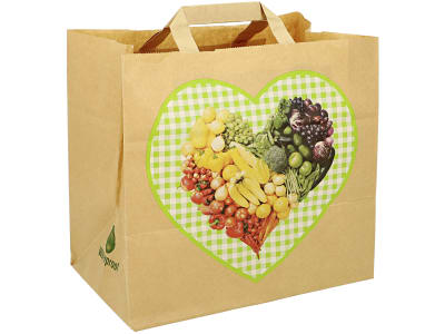 Obst-Tragetasche Kraftpapier 260 x 170 mm 250 Stück Obst-Tragetasche Kraftpapier 260 x 170 mm 250 Stück