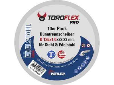 Toroflex Pro Dünntrennscheibe 125 x 22,23 mm 10 St.