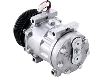 Klimakompressor 12 V mit Riemenscheibe Ø 120 mm, 6 Rippen, für Massey Ferguson, Valtra (Valmet), 851713N Klimakompressor 12 V mit Riemenscheibe Ø 120 mm, 6 Rippen, für Massey Ferguson, Valtra (Valmet), 851713N
