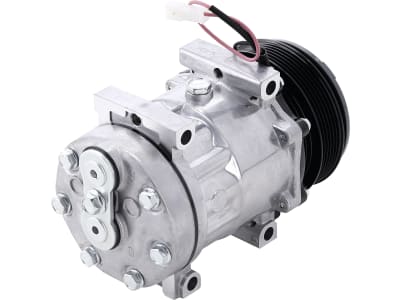 Klimakompressor 12 V mit Riemenscheibe Ø 120 mm, 6 Rippen, für Massey Ferguson, Valtra (Valmet), 851713N Klimakompressor 12 V mit Riemenscheibe Ø 120 mm, 6 Rippen, für Massey Ferguson, Valtra (Valmet), 851713N