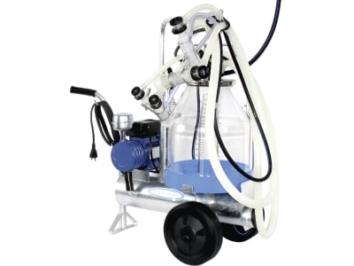 Melkanlage 30 l fahrbar, komplett, PVC-Melkeimer, zwei Melkzeuge, 140 l/min, für Schafe/ Melkanlage 30 l fahrbar, komplett, PVC-Melkeimer, zwei Melkzeuge, 140 l/min, für Schafe/