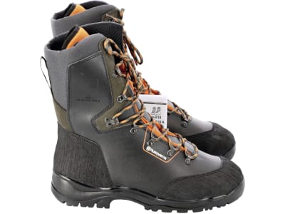 Husqvarna® Schnittschutz-Lederstiefel "Classic 20", schwarz; warnorange