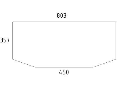 Heckscheibe, bronze, unten, für Deutz-Fahr Agrosun, Hürlimann H, Lamborghini 956, 1106, 1306, Same Laser, Galaxy, Kabine Agrosun; Galaxy; Laser; Siac