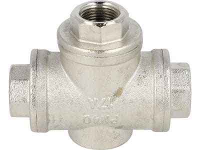 BAUER 3-Wege-Hahn 3/8" IG, T-Bohrung, für Abschaltventil Regenmaschine Rainstar A1, A2, 0620392