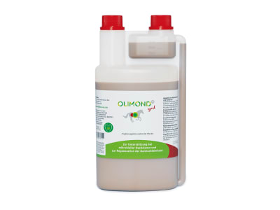 Olimond BB Gut mit Wirkstoffen für die Darmschleimhaut von Pferden 1 l Flasche Olimond BB Gut mit Wirkstoffen für die Darmschleimhaut von Pferden 1 l Flasche