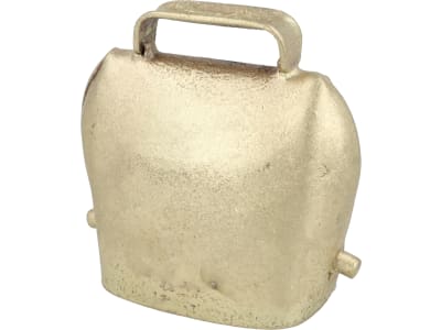 Flache Schelle Maul 50 mm, Bügel 30 mm, Stahlblech, feuerverkupfert, überlappend gelötet