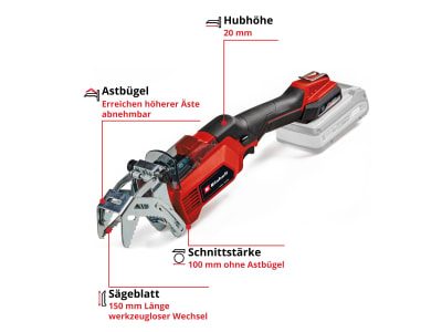 EINHELL Akku-Astsäge GE-GS 18/150 Li-Solo EINHELL Akku-Astsäge GE-GS 18/150 Li-Solo