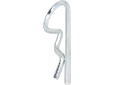 Federstecker 6 mm einfach gebogen, verzinkt für Wellen-Ø 9 – 45 mm