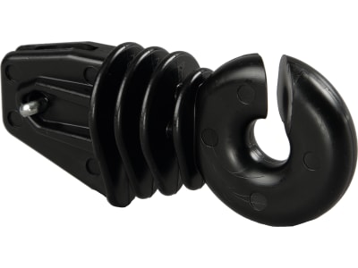 Patura Ringisolator mit Splint, schwarz für Winkelstahlpfahl 25 St., 107325