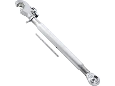 Oberlenker Kat. 2 695 – 930 mm, mit Fanghaken und Kugelgelenk, M 30 x 3,5, Hülse verzinkt