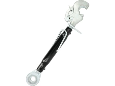 Oberlenker extra schwer mit Fanghaken und Kugelgelenk, M 36 x 3, Hülse pulverbeschichtet Oberlenker extra schwer mit Fanghaken und Kugelgelenk, M 36 x 3, Hülse pulverbeschichtet
