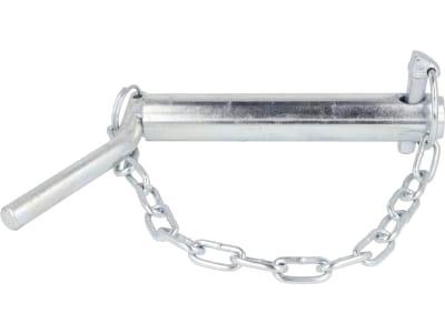 Sicherungsbolzen mit Kette und Klappstecker Sicherungsbolzen mit Kette und Klappstecker
