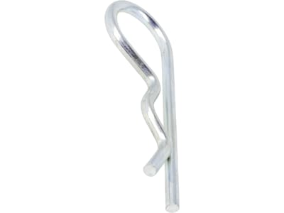 Federstecker 6 mm einfach gebogen, verzinkt für Wellen-Ø 9 – 45 mm