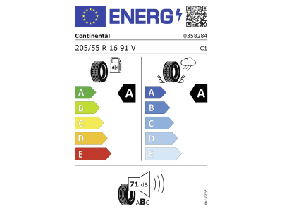 Continental PKW-Sommerreifen 205/55 R 16 TL 91V EcoContact™ 6